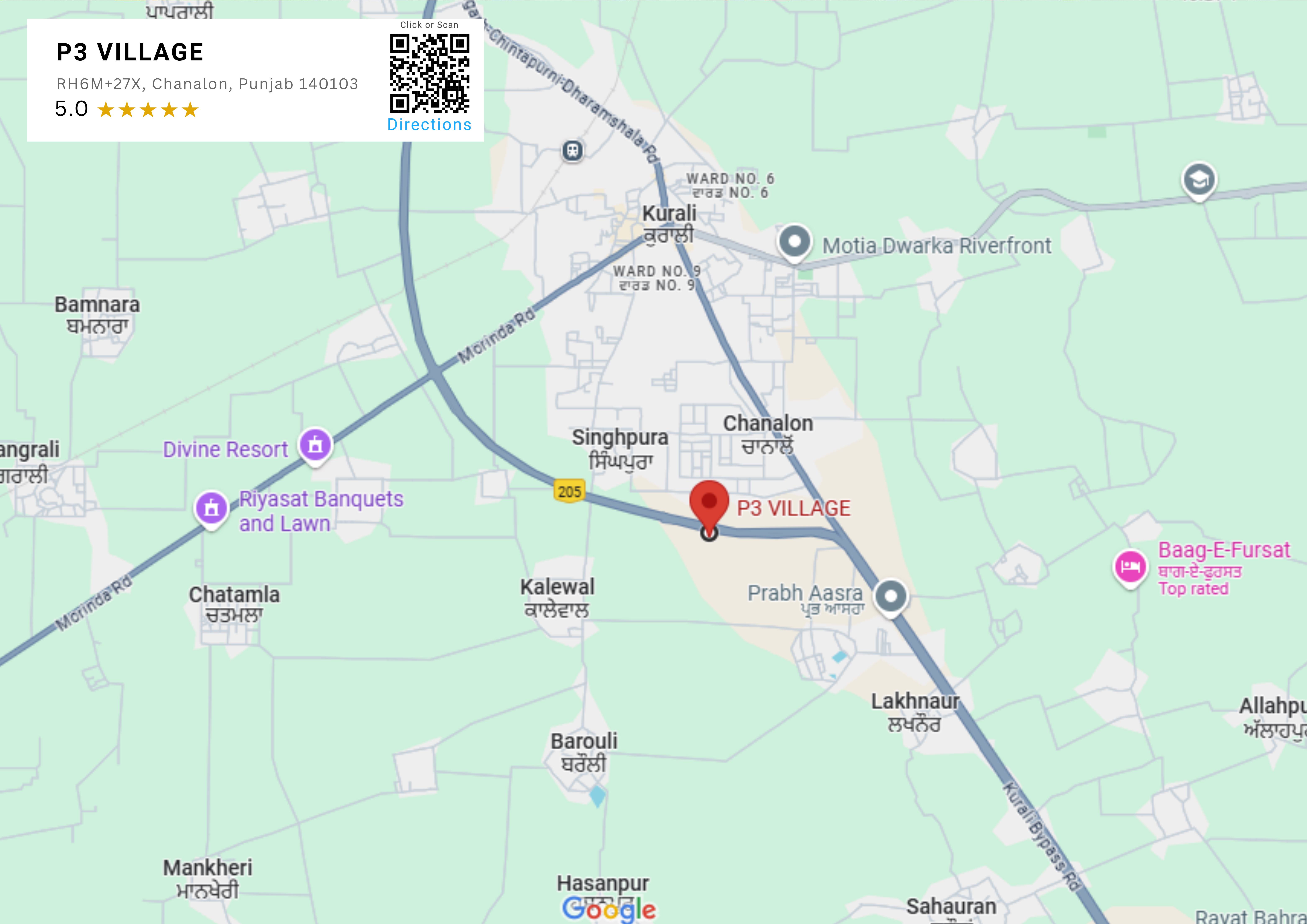 P3 Village Location Map